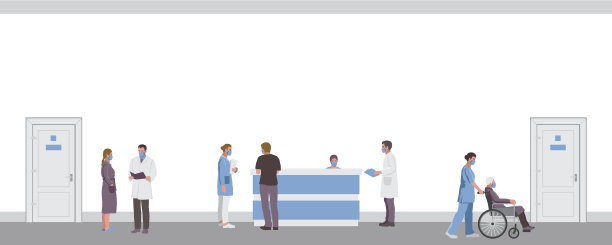 医务工作者，医生和病人在一起图片下载