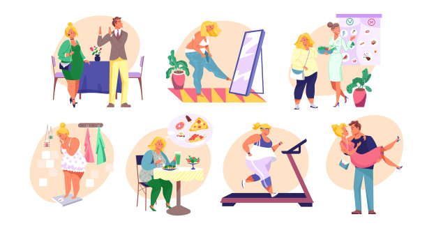 节食的女性单独设置图片下载