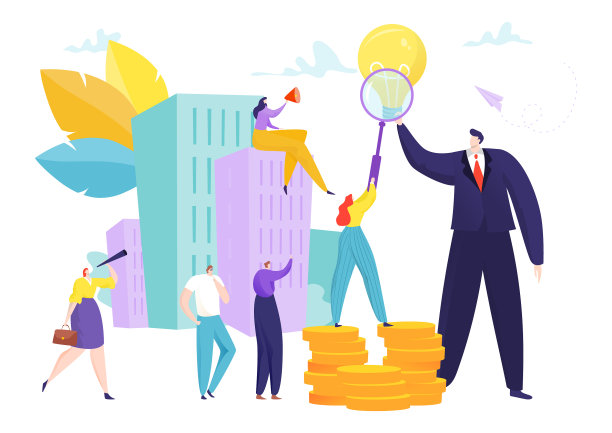 商业创意领袖和团队成员图片下载