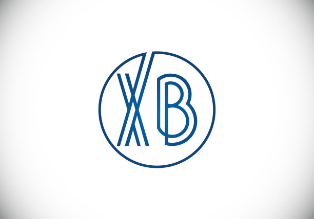 首字母x b标志设计模板图片下载