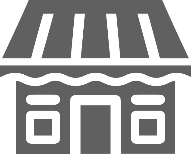 网上商店商店图标灰色颜色图片下载