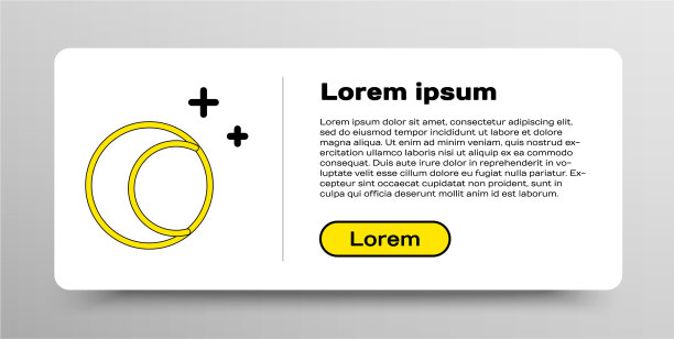 线月亮和星星图标孤立在白色图片下载