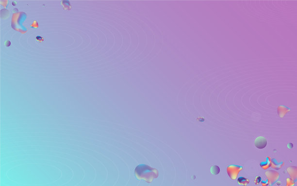 虹彩流体时尚蓝色背景图片下载