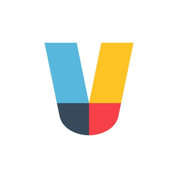 V字标志用色鲜艳生动图片下载