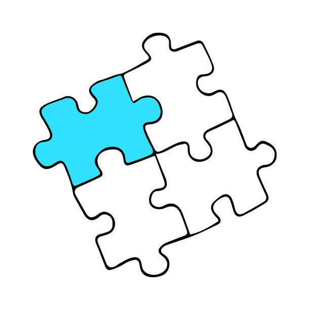 世界提高自闭症意识日插图。设计横幅和网站。自闭症符号的图像。孤立在白色背景上图片下载