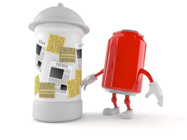 汽水罐性格与广告栏图片下载