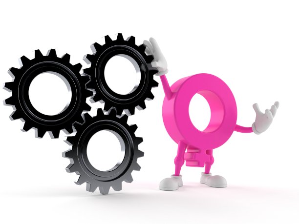 带有齿轮的女性符号特征图片下载