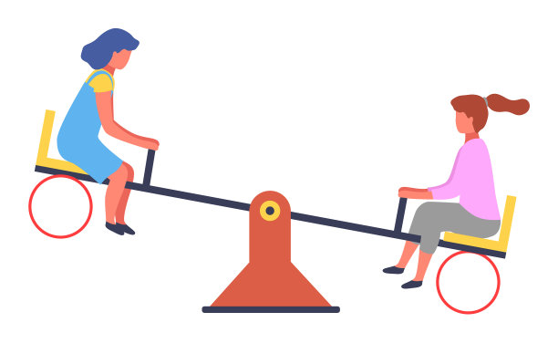 儿童的夏季游乐场滑梯图片下载