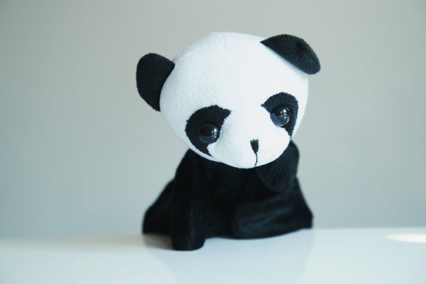 可爱的动物木偶，熊猫图片下载