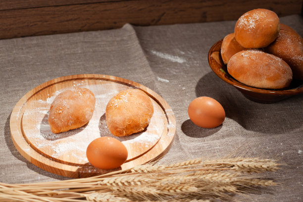 派和小麦穗，复制空间，用作背景图片下载