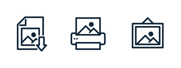 数码图像文件下载，打印机图标，打印图标图片下载