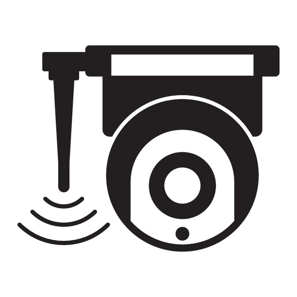 运动检测家庭办公安全摄像头矢量，WiFi摄像头户外无线IP安全图标设计图片下载