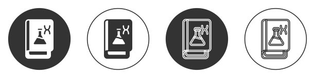 黑人基因工程书图标孤立上图片下载