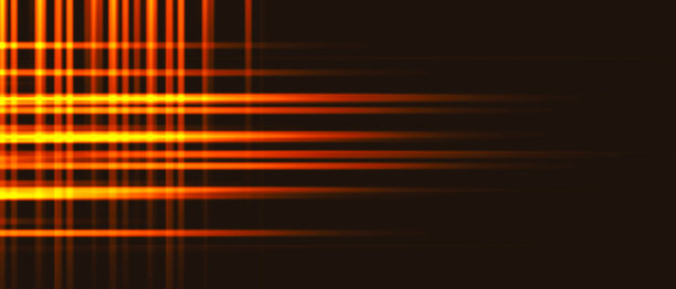 红色抽象运动模糊背景。恐怖图案与颜色线。不同的深浅和厚度。金属花纹行业，技术背景。三维演示图片下载