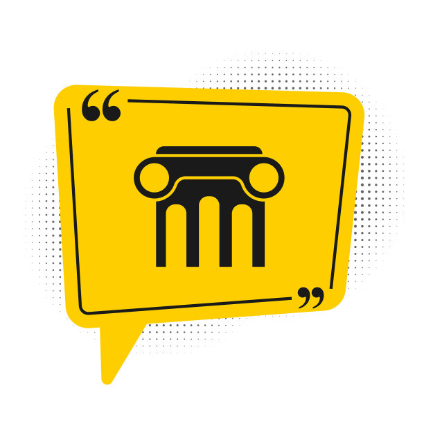 黑色法律支柱图标孤立在白色背景图片下载