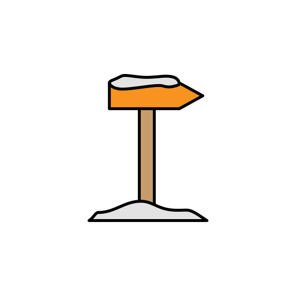 指针图标。旅游插画元素。符号和符号可以用于网页，标志，手机应用程序，UI，用户体验图片下载