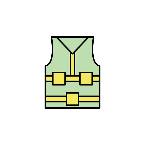 救生衣图标。符号和符号可以用于网页，标志，手机应用程序，UI，用户体验图片下载