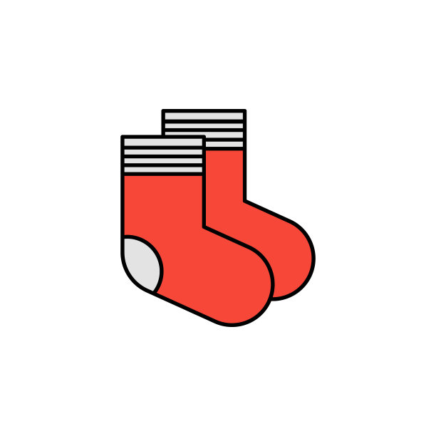 袜子图标。符号和符号可以用于网页，徽标，移动应用程序，UI, UX图片下载