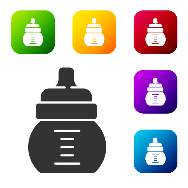 黑色酒瓶图标孤立在白色上图片下载