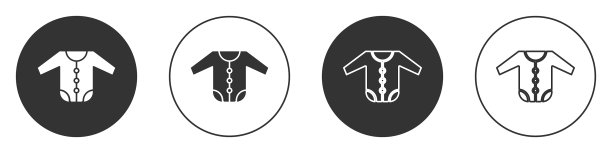 黑色衣服图标孤立在白色图片下载