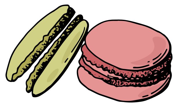 马卡龙是一种法国甜点。图片下载