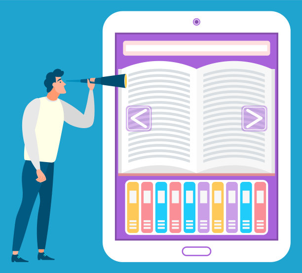 电子图书电子图书馆的教育矢量图片下载