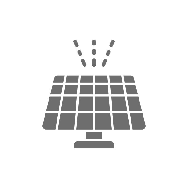 太阳能电池，太阳能发电站，可再生能源灰色图标。图片下载