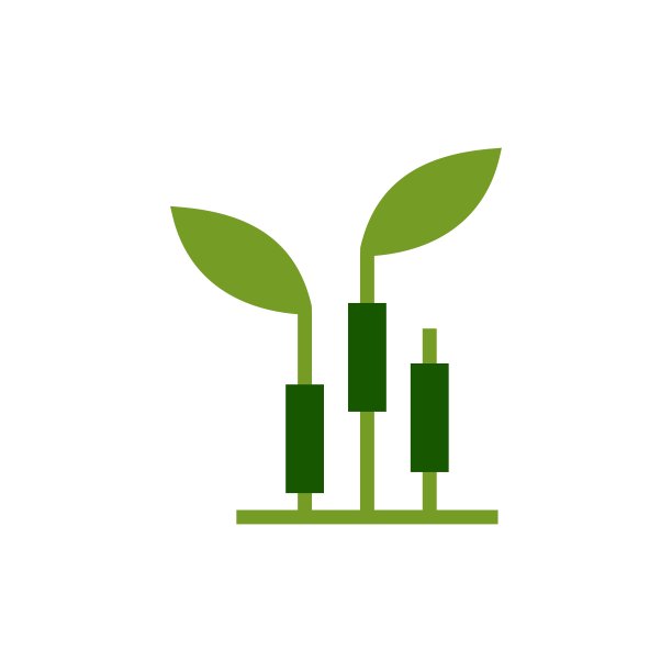 烛台成长叶芽金融金融投资矢量图标插图图片下载