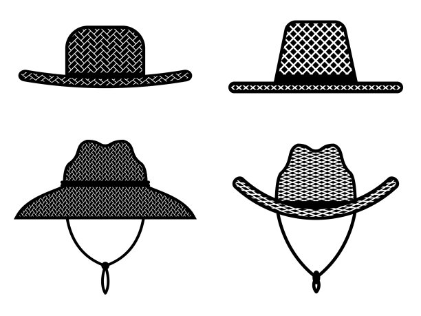 设置剪影草帽图片下载