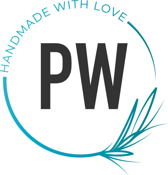 首字母pw花女性标志模板图片下载