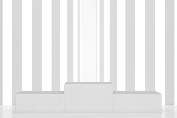 现代3D抽象背景平台的产品展示。空产品站图片下载