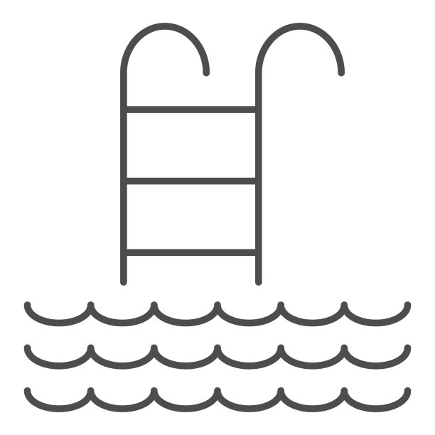 梯子开海细线图标海上巡航图片下载