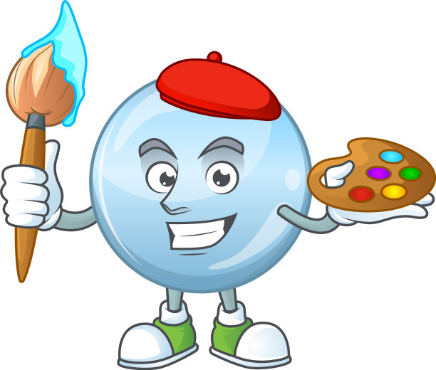 艺术艺术家胶原滴卡通图片下载