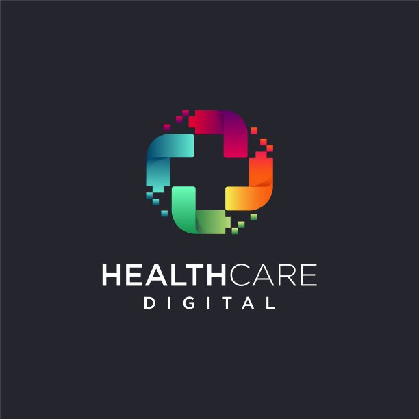 抽象技术医疗标志图标模板图片下载