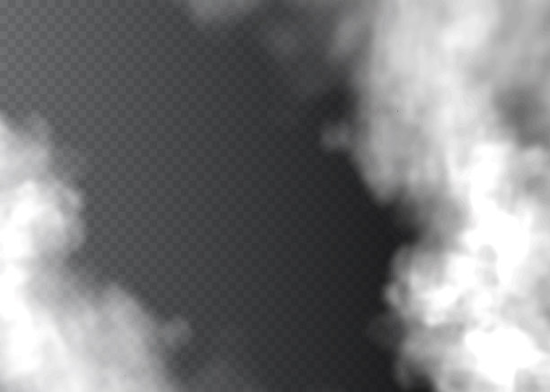 透明的特效与雾或烟突出。白云向量图片下载