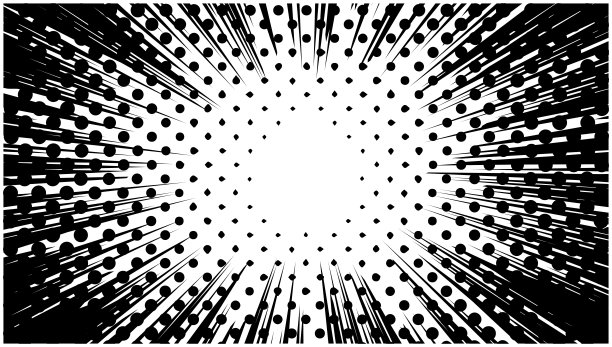 集中线点卡通图片下载