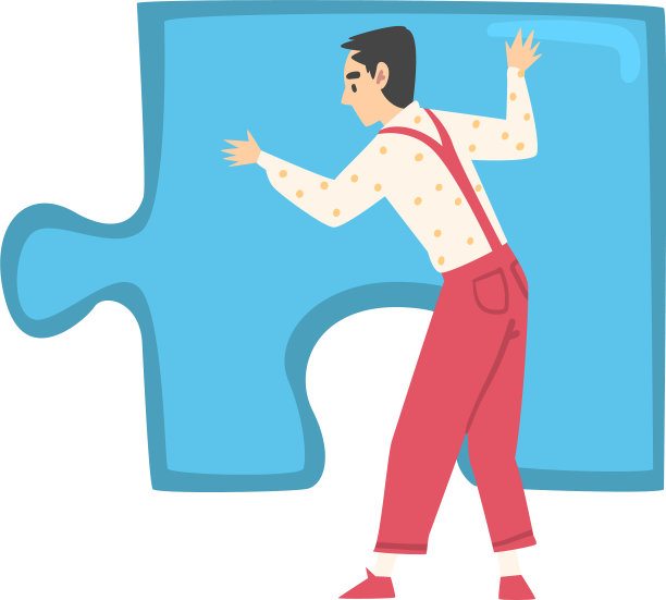 后视镜，年轻人在玩拼图游戏图片下载