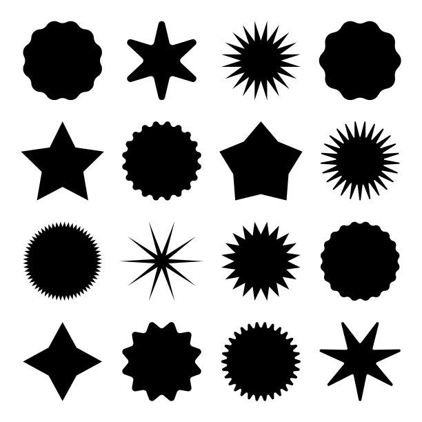 复古光芒促销标签矢量插画图片下载