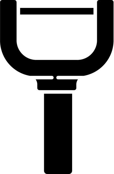 黑色削皮器图标孤立在白色背景图片下载