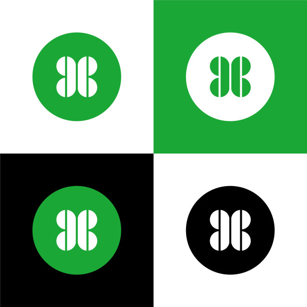 初始cc三叶草标志设计圆形形状图标图片下载