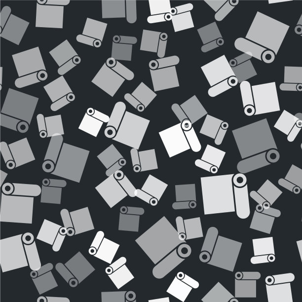 灰色卷纸图标隔离无缝图案图片下载