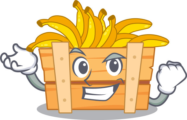 香蕉水果盒卡通人物造型图片下载