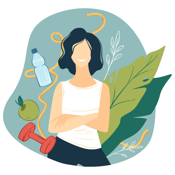 女性主导健康的饮食生活方式图片下载