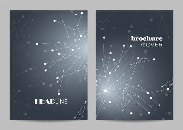 小册子封面的现代模板图片下载