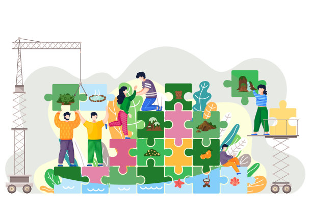 人们在绿色上节约生态特性图片下载