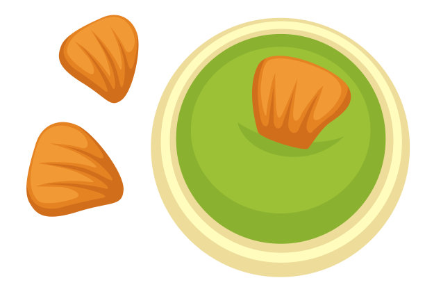 芥末酱配香脆的薯条和辛辣的亚洲食物图片下载