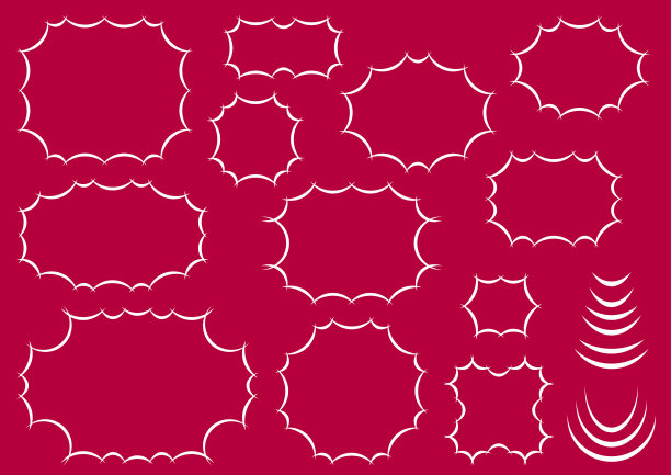 插图材料收藏框架图片下载