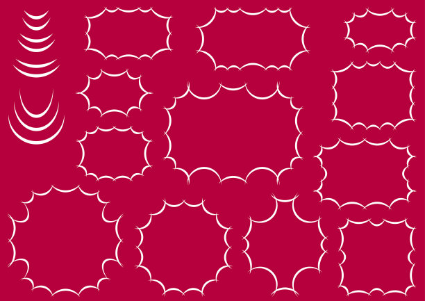 插图材料收藏框架图片下载