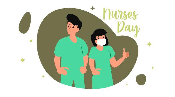 全国护士节插画。图片下载