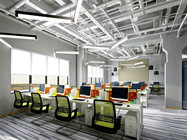 3d渲染od工作办公室，一起工作，组工作室图片下载